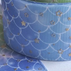 Cinta Gros AAA Foil Por Metro (38mm) - Escamas y Estrellitas