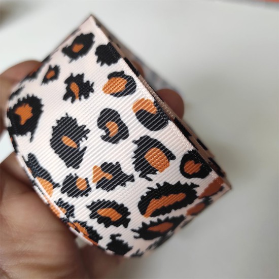 Cinta Gross Animal Print Rollo 5 metros - Leopardo Claro (38mm) ✔️ 