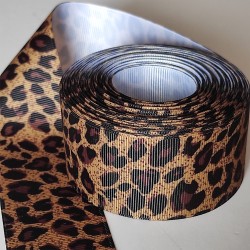 Cinta Gross  Animal Print Rollo 5 metros - Leopardo Oscuro (38mm) ✔️ 