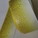 Cinta Gros Foil AAA Por Metro (40mm) - Degradado Amarillo de Puntos Plateados