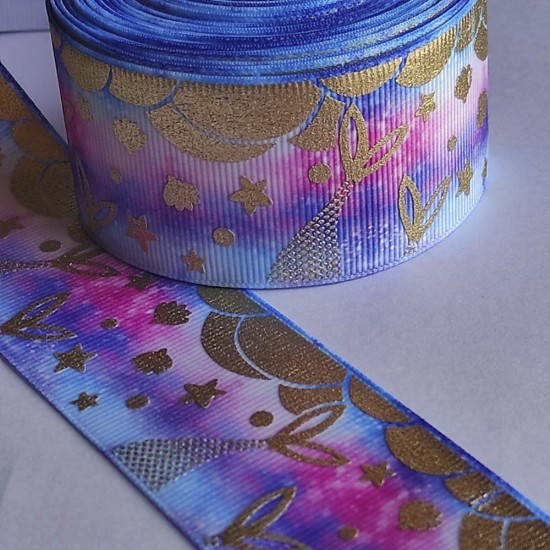 Cinta Gros AAA Foil Por Metro (38mm) - Colas de Sirena Dorado