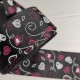 Cinta Gros AAA (38mm) - Pieza 5 metros - Corazones Negros✔️