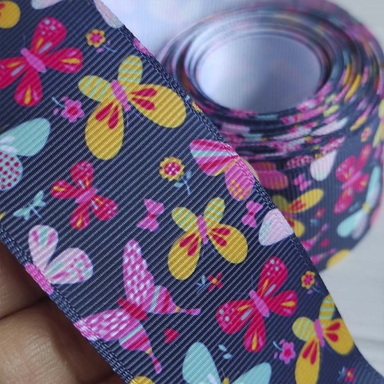 Cinta Gros AAA Por Metro (38mm) - Mariposas✔️