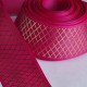 Cinta Gros Foil AAA Por Metro (40mm) - Rombos Fucsia