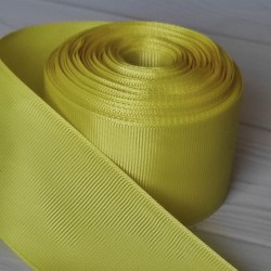 Cinta Gros Unicolor (10mm) - Rollo 5 metros - Amarillo Claro 640