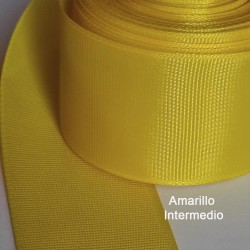 Cinta Gros Unicolor (10mm) - Rollo 5 metros - Amarillo Intermedio