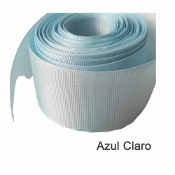 Cinta Gros Unicolor (10mm) - Rollo 5 metros - Azul Claro 