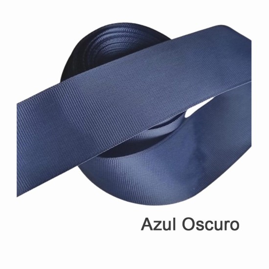 Cinta Gros Unicolor (10mm) - Rollo 5 metros - AZUL OSCURO