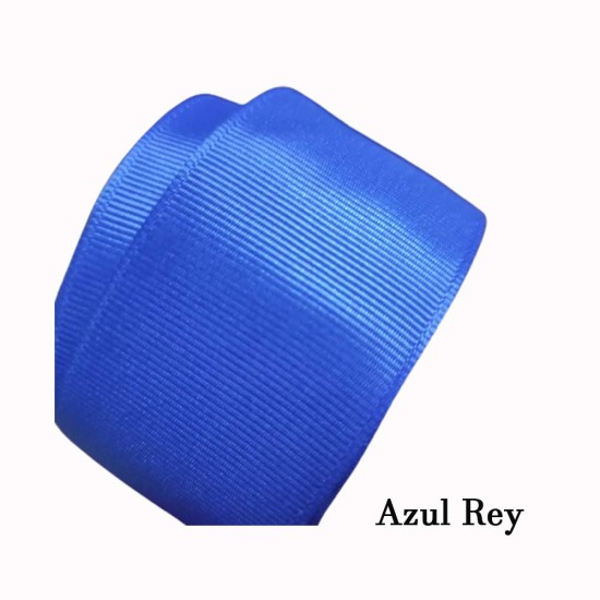 Cinta Gros Unicolor (38mm) - Rollo 5 metros - AZUL REY #358