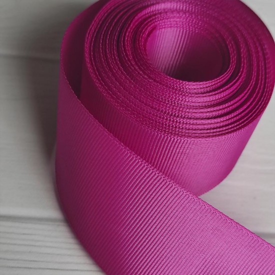 Cinta Gros Unicolor (38mm) - Rollo 5 metros - Fucsia MAGENTA