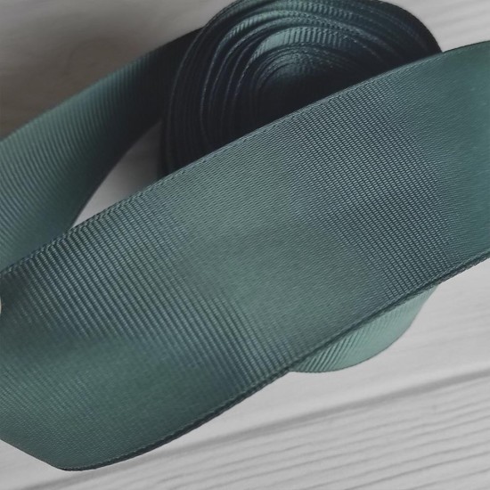 Cinta Gros Unicolor (38mm) - Rollo 5 metros - VERDE OSCURO