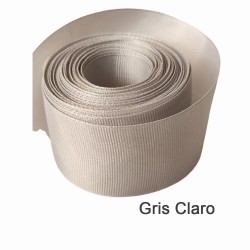 Cinta Gros Unicolor (10mm) - Rollo 5 metros - Gris Claro 007