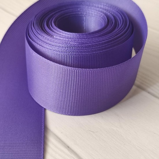 Cinta Gros Unicolor (38mm) - Rollo 5 metros - MORADO