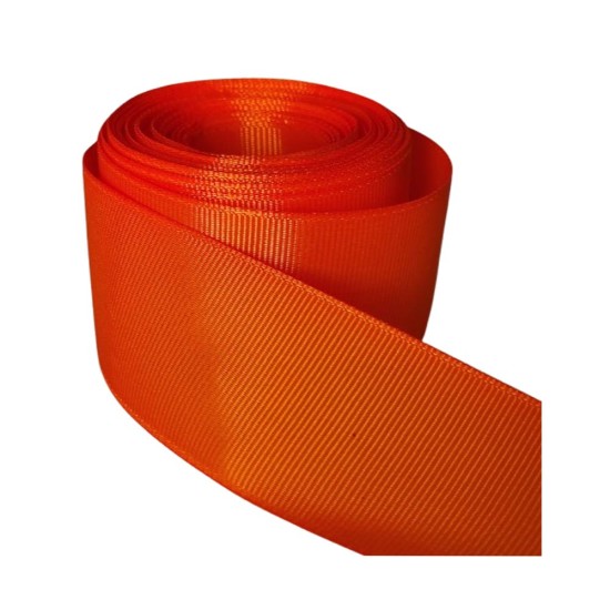 Cinta Gros Unicolor (10mm) - Rollo 5 metros - NARANJA 668