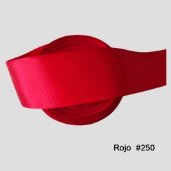 Cinta Gros Unicolor (10mm) - Rollo 5 metros - ROJO 1133
