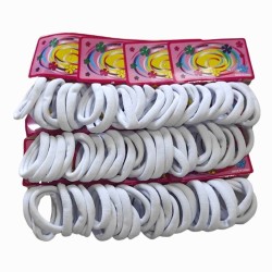 Colets Surtidos Goma Elástica de Panty BLANCO - Pack 72
