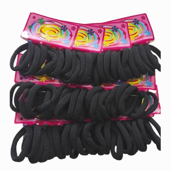 Colets Surtidos Goma Elástica de Panty NEGRO - Pack 72