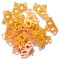 Coronas Doradas - Aplique Glitter y Fieltro -  Pack de 10 uds