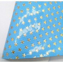 Lámina Charol en Relieve Estrellas  (29x21cms) - Azul