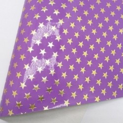 Lámina Charol en Relieve Estrellas  (29x21cms) - Lila