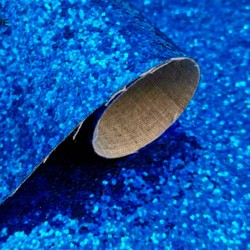 Lámina de Cuerina- Glitter Azucar Grueso (30x20cms) - Azul