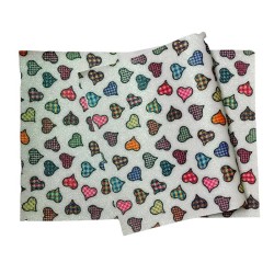 Lámina Cuerina Glitter (29x21cms) - Corazones ❤️