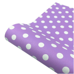 Lámina Ecocuero Estampado de Puntos (30x20cms) - Lila