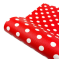 Lámina Ecocuero Estampado de Puntos (30x20cms) - Rojo