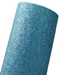 Lámina Cuerina Glitter Lija (29x21cms) - Azul Claro