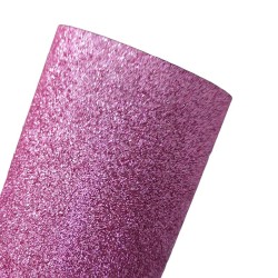 Lámina Cuerina Glitter Lija (29x21cms) - Rosado