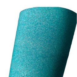 Lámina Cuerina Glitter Lija (29x21cms) - Verde 