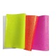 Lámina Cuerina Glitter Lija (29x21cms) - Naranja Neon