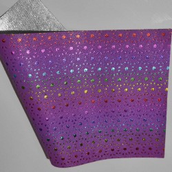 Lámina de Ecocuero Perforado (32x20cm) - Lila