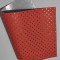 Lámina de Ecocuero Perforado (32x20cm) - Salmon con Dorado Grande