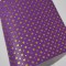 Lámina de Ecocuero Perforado (32x20cm) - Morado con Dorado