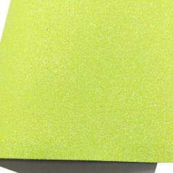 Lámina Cuerina Glitter Lija (29x21cms) - Amarillo Neon