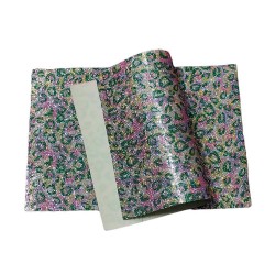 Lámina de Cuerina- Glitter de Animal Print (29x21cm) - Rosado