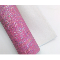Lamina de Polipiel (30x20cms) - Rosado con chispas