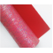 Lamina de Polipiel (30x20cms) - Rojo con chispas
