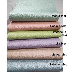 Pack de Cuerinas Lichi Metalizado (35x25cms) 6pcs Pack de Cuerinas Lichi Metalizado (35x25cms) 6pcs