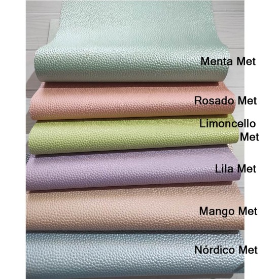 Pack de Cuerinas Lichi Metalizado (35x25cms) 6pcs Pack de Cuerinas Lichi Metalizado (35x25cms) 6pcs