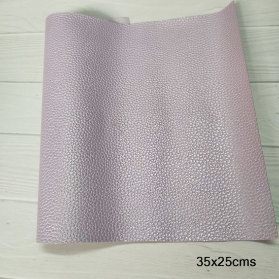 Lamina de Cuerina Lichi Metalizado (35x25cms) - Lila Met