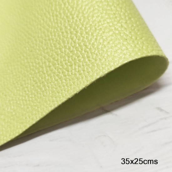 Lamina de Cuerina Lichi Metalizado (35x25cms) - Limoncello Met