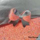 Pack de 4 Cuerinas Doble Vista Chunky Glitter Colores Neon/ Plateado (35x25cms) + Plantillas de Regalo
