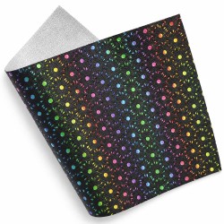 Lámina de Ecocuero Perforado (32x20cm) - Negro
