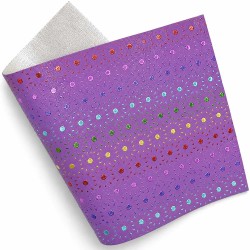 Lámina de Ecocuero Perforado (32x20cm) - Lila
