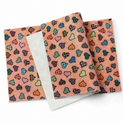 *DESCUENTO* Pack Cuerina Glitter (29x21cms) - Corazones ❤️