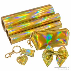 Minirollo  (100x35cms) -  Dorado Holográfico