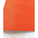 Lámina Cuerina Glitter Lija (29x21cms) - Naranja Neon