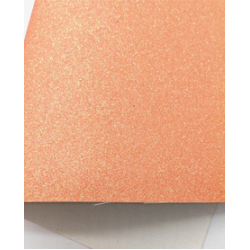 Lámina Cuerina Glitter Lija (29x21cms) - Naranja